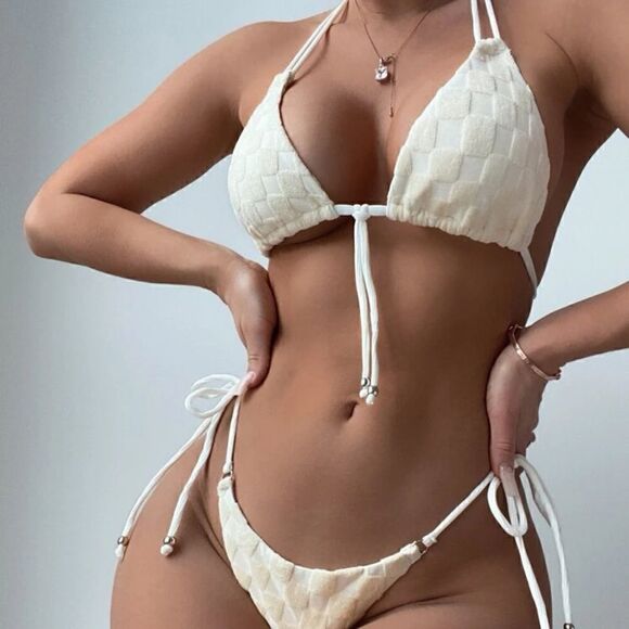 Bikini LUXE Triangle Bikini Set  - Picture 2 of 9